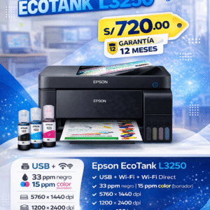 Impresora Multifuncional Inlámbrica EcoTank L3250