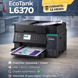 Epson EcoTank L6370 Impresora Multifuncional a Color Wi-Fi y Dúplex