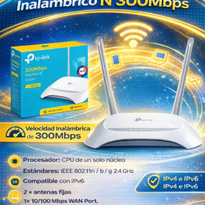 router 300mbps 2.4ghz 2 antenas inalambrico