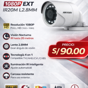 TUBO 4 EN 1 1080P EXT IR20M L2.8MM