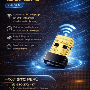 ADAPTADOR USB INALAMBRICO 150MBPS 2.4GHZ