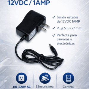 FUENTE DE ALIMENTACION 12VDC/1AMP