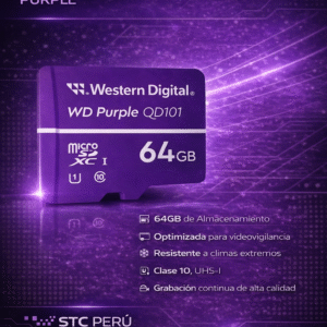MICROSD 64GB PARA VIDEO VIGILANCIA PURPLE